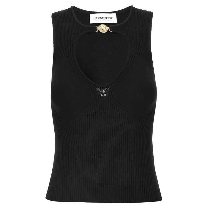 'Moon Jewelry Knit Open Neck' top