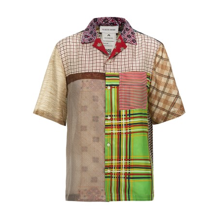 'Regenerated Silk Scarves Bowling' shirt