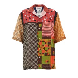 'Regenerated Silk Scarves Bowling' shirt