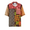 'Regenerated Silk Scarves Bowling' shirt