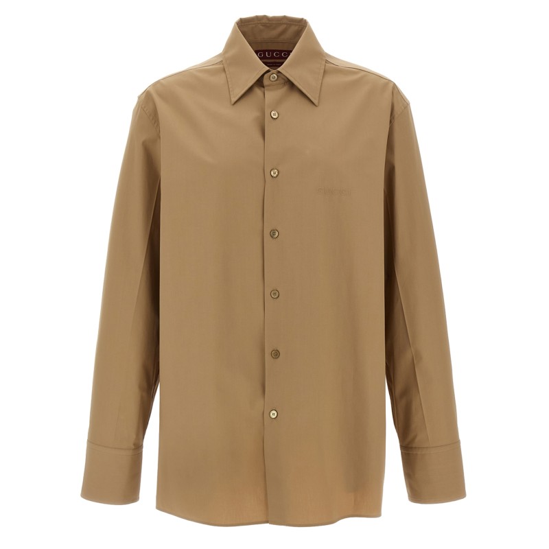 Embossed logo shirt