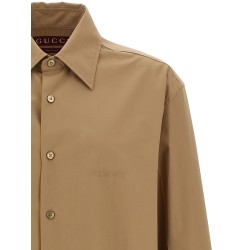 Embossed logo shirt