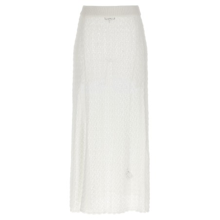 'Shiny Pointelle Knit' skirt