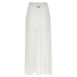 'Shiny Pointelle Knit' skirt