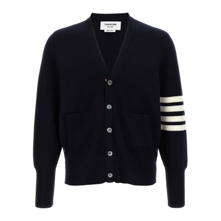 '4-Bar' Wool cardigan