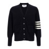 '4-Bar' Wool cardigan