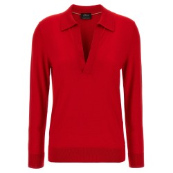 Cashmere and silk polo shirt