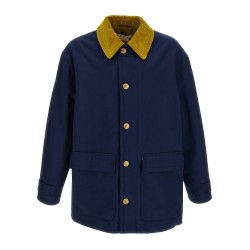 Cotton gabardine parka