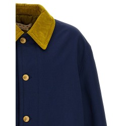 Cotton gabardine parka