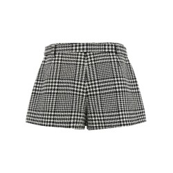 Bouclé wool skort