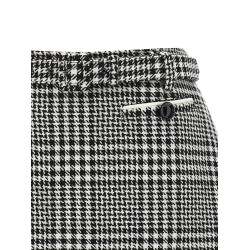 Bouclé wool skort