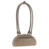 'Suede mini with charm' shoulder bag