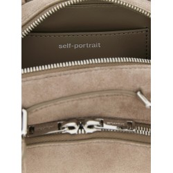 'Suede mini with charm' shoulder bag