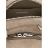'Suede mini with charm' shoulder bag