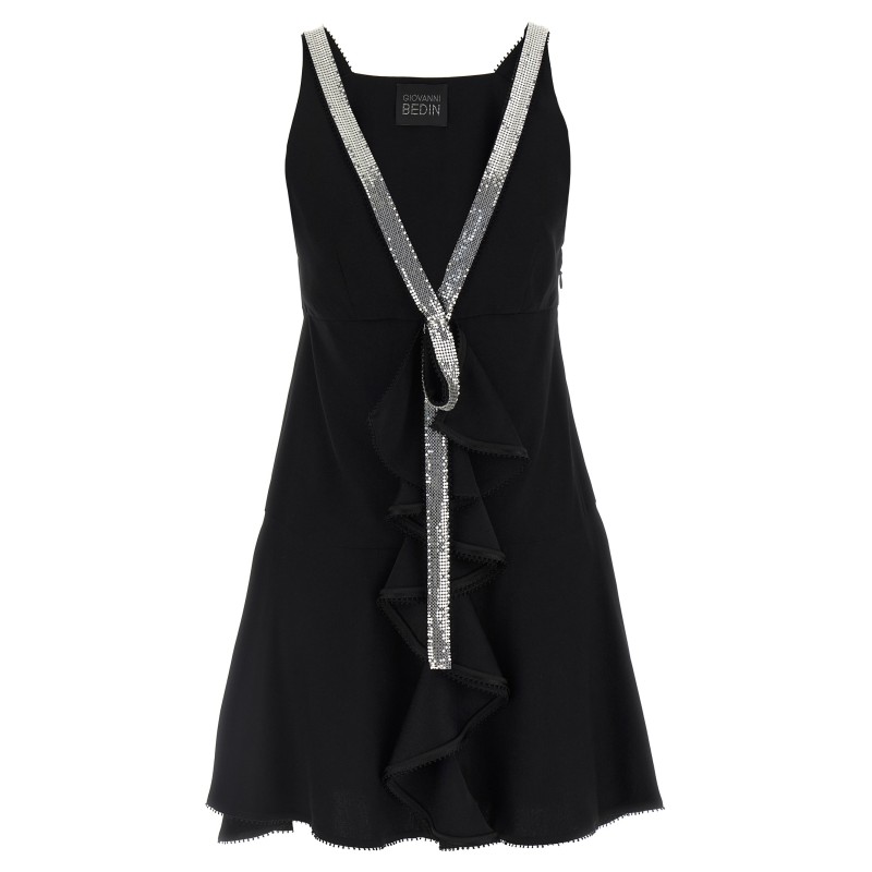 Studded ribbon dress