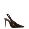 Crochet slingback