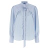 Lavallière collar shirt