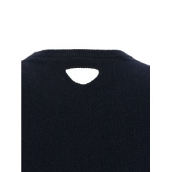 Cut-out logo sweater