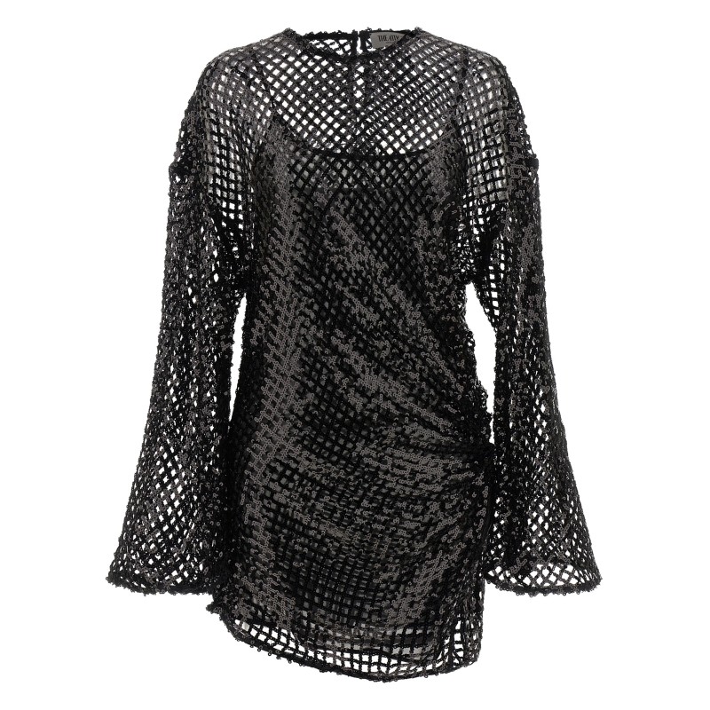Sequin mesh dress