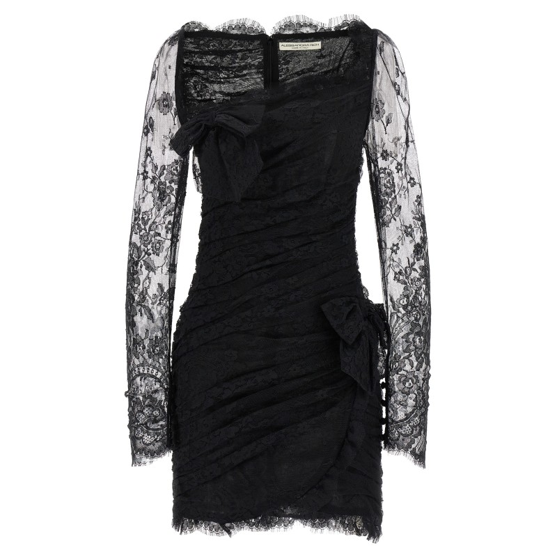 Draped dress.