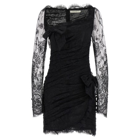 Draped dress.