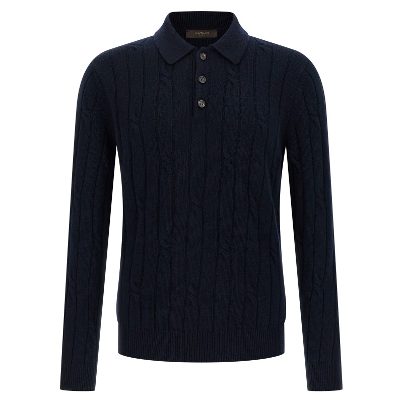Cashmere polo shirt
