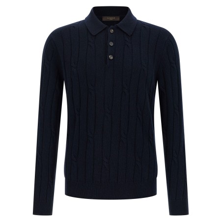 Cashmere polo shirt