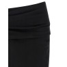 Stretch wool skirt