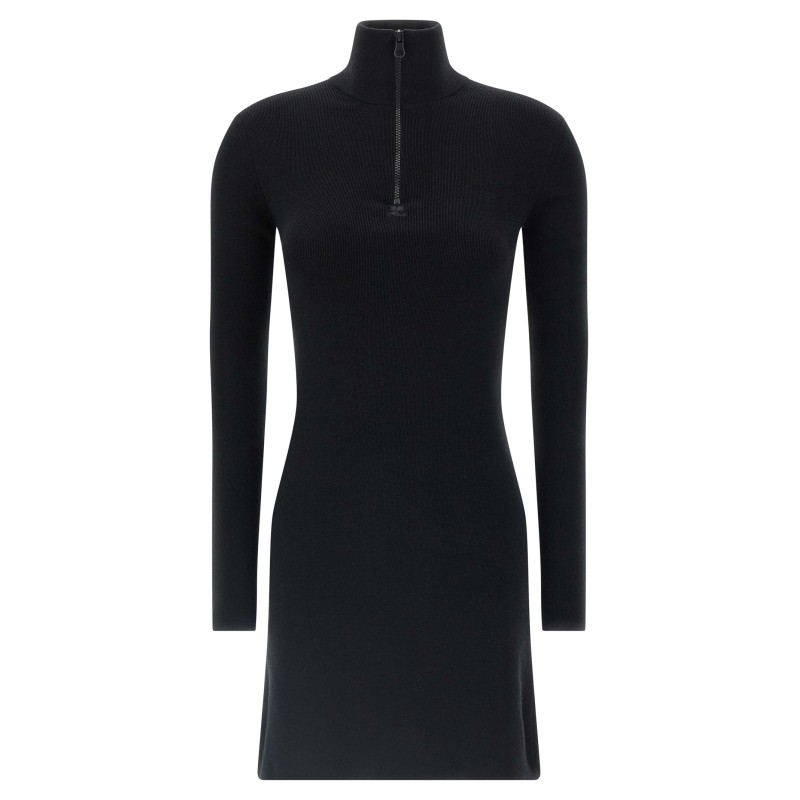 Wool knit dress
