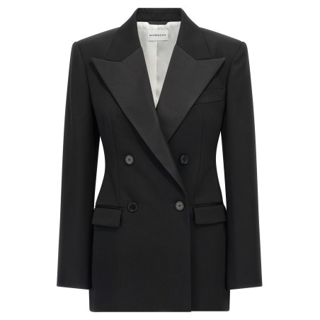 Satin lapel blazer