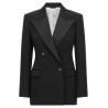 Satin lapel blazer