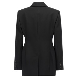 Satin lapel blazer