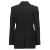Satin lapel blazer
