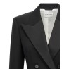 Satin lapel blazer