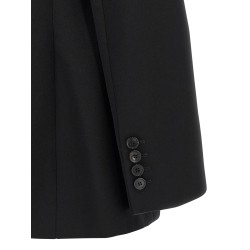 Satin lapel blazer