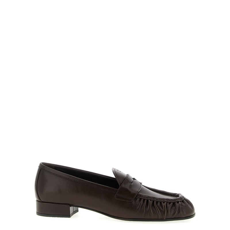 Curled toe moccasins