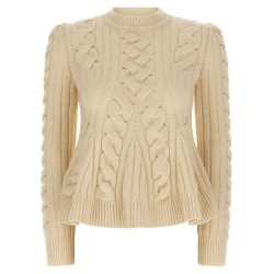 'Peplum Cable' sweater