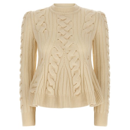 'Peplum Cable' sweater