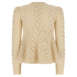 'Peplum Cable' sweater