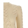 'Peplum Cable' sweater