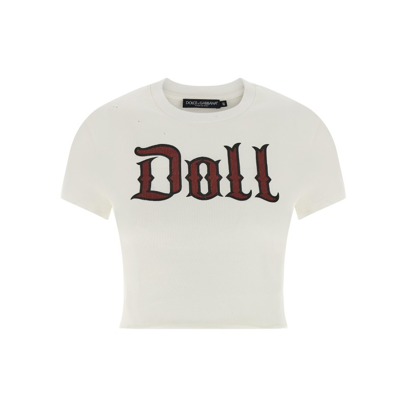 Used effect cotton t-shirt