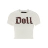 Used effect cotton t-shirt