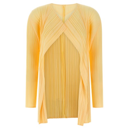 'Mellow Pleats' cardigan