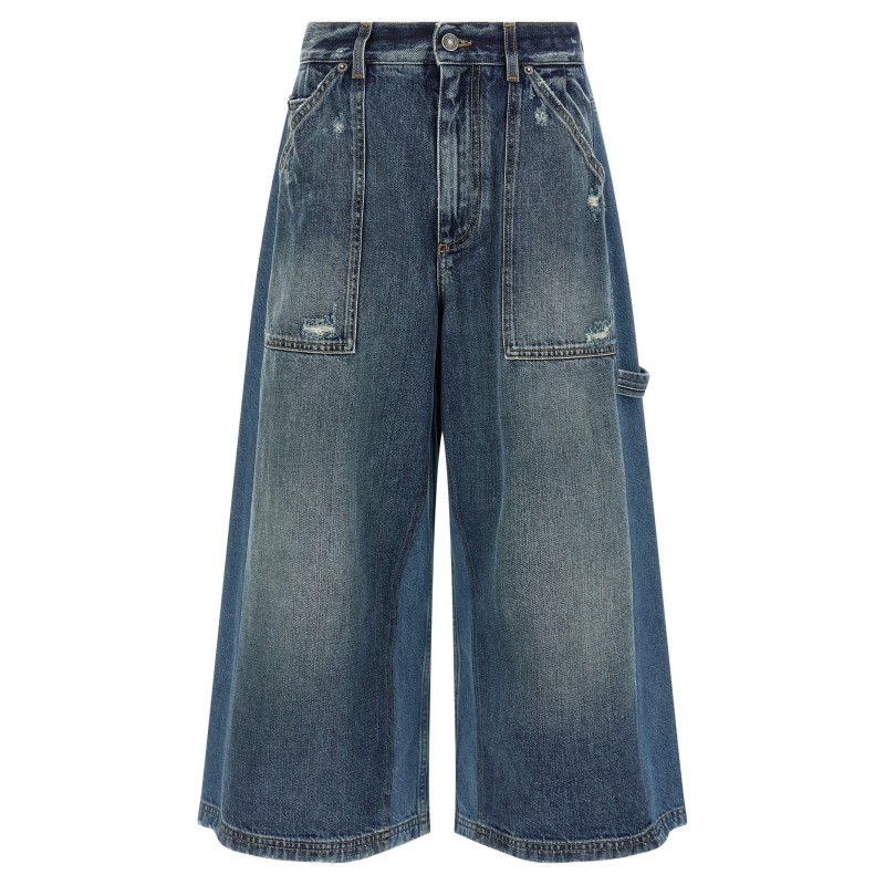Denim bermuda shorts