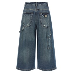 Denim bermuda shorts
