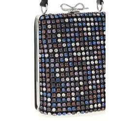 'Multi Crystal Chainmail' mini handbag
