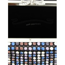 'Multi Crystal Chainmail' mini handbag