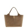 Small to medium suede shopping bag