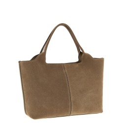 Small to medium suede shopping bag
