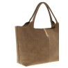 Small to medium suede shopping bag